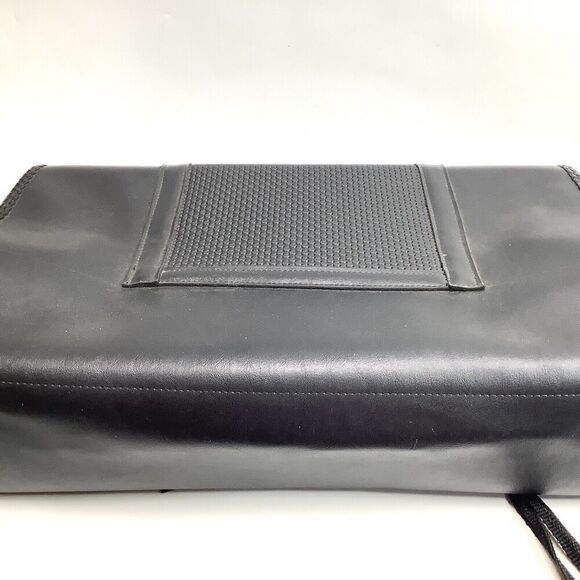 Hopnel Leather Tie on Bag Motorcycle Black Straps 19"x 11" x 5" Biker - Picture 10 of 10
